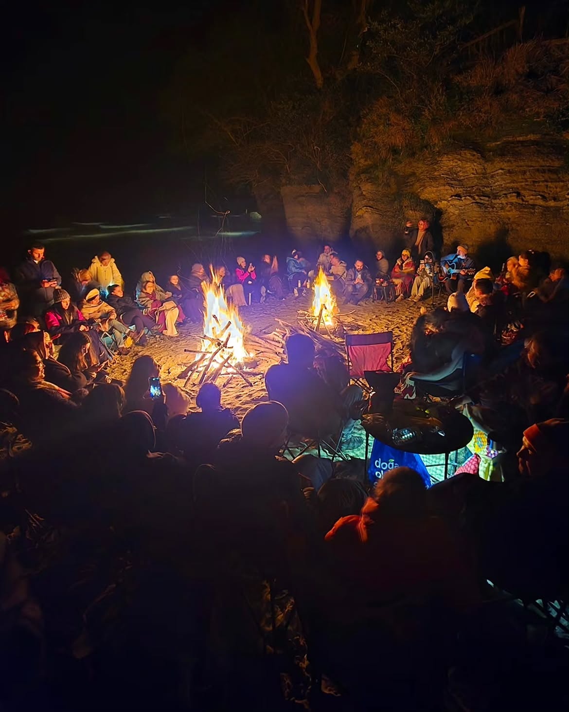 Müzik ve ateş eşliğinde gece